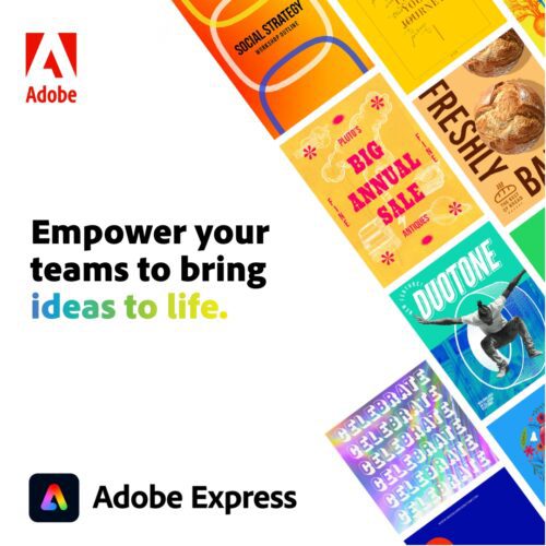 Empower your teams to bring ideas to life with Adobe Express